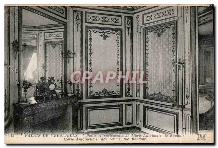 CPA Palais de Versailles Petits appartements de Marie Antoinette le Boudoir 