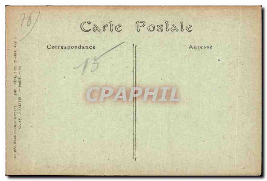 CPA Palais de Versailles Petits appartements de Marie Antoinette le Boudoir  — Verso