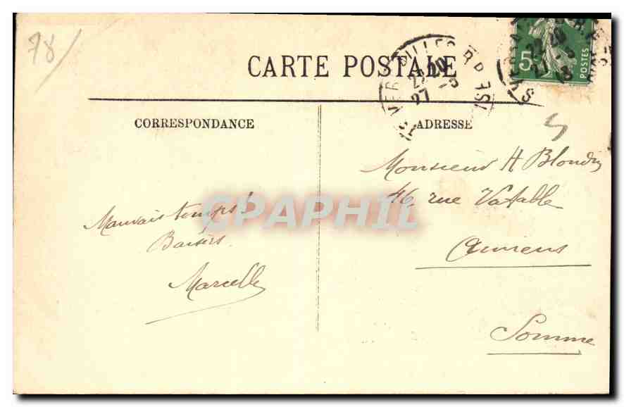 CPA Versailles Bassin de Neptune Dragon  — Verso