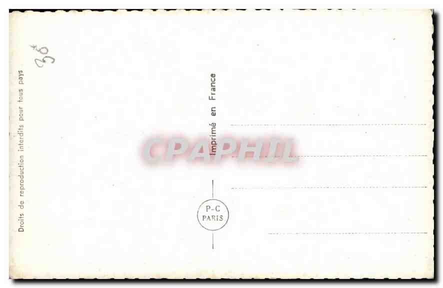 CPA Fleurs d'Amour Femme — Rückseite