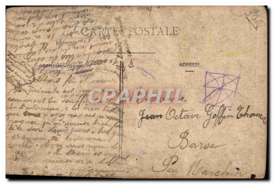 CPA Femme Enfant Grand pere — Rückseite