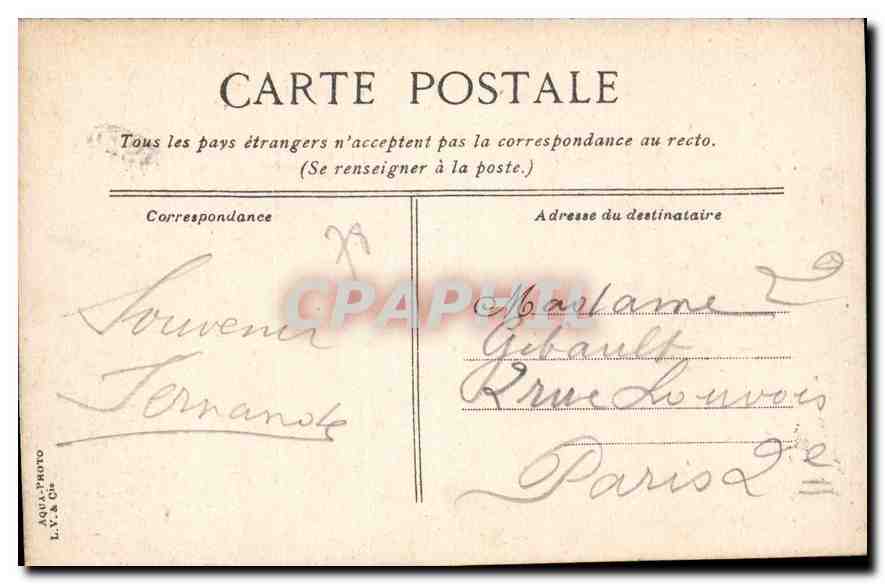 CPA Versailles Parc du petit Trianon  — Verso