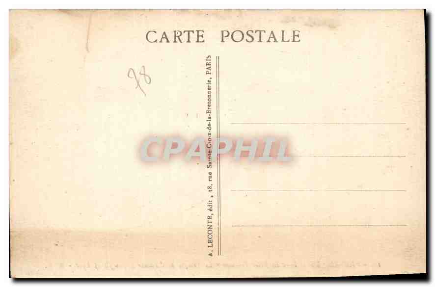 CPA Versailles Parc du Petit Trianon le Temple de l'Amour  — Rückseite