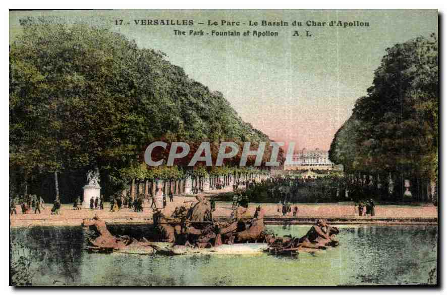 CPA Versailles le Parc le Bassin du Char d'Apollon 