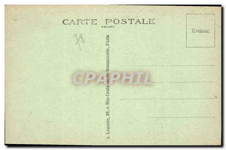 CPA Versailles le Parc le Bassin du Char d'Apollon  — Rückseite