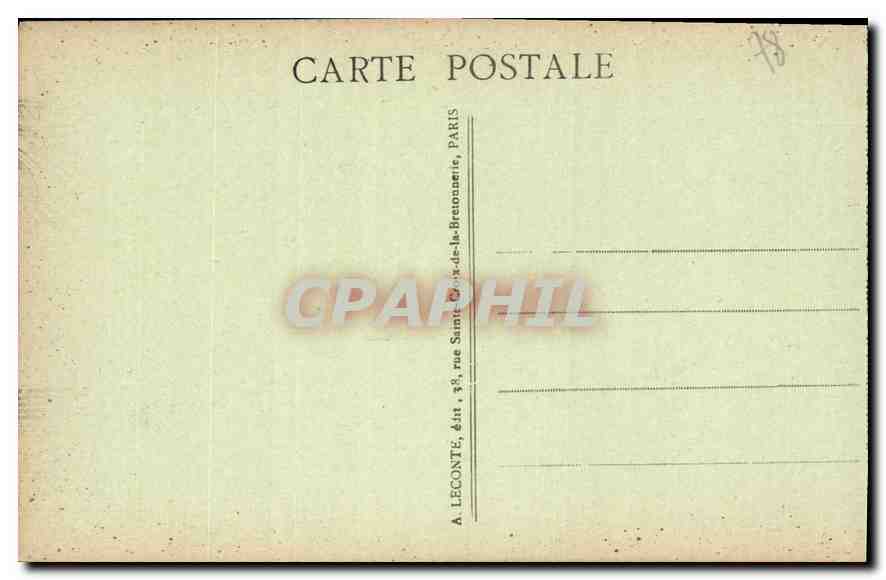 CPA Versailles le Chateau et l'Orangerie  — Verso