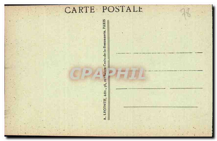 CPA Palais de Versailles La Galerie des Batailles  — Verso