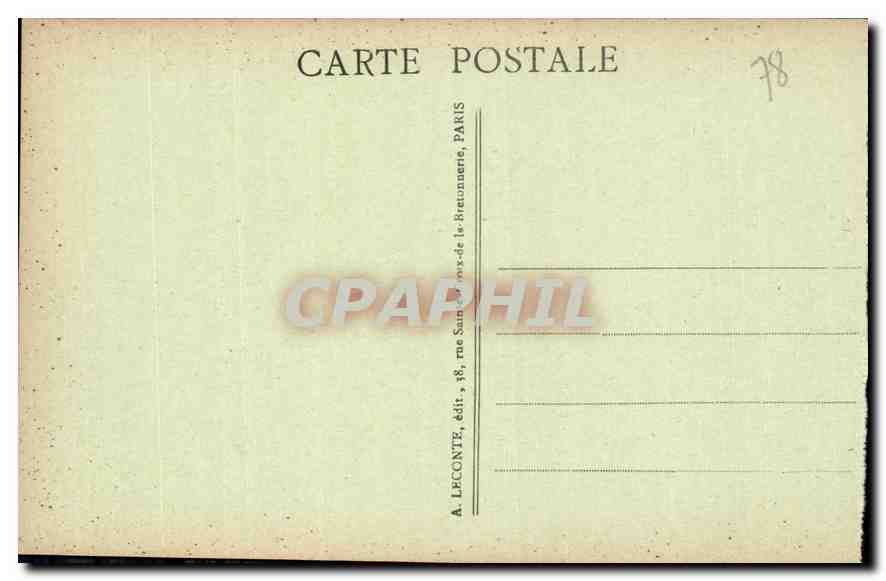 CPA Versailles Le Parc le Bassin du Char d'Apollon  — Verso