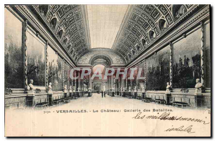 CPA Versailles le Chateau gallerie des Batailles 