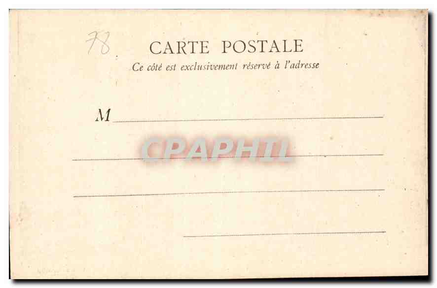 CPA Versailles Parc du Petit Trianon Temple de l'Amour  — Verso