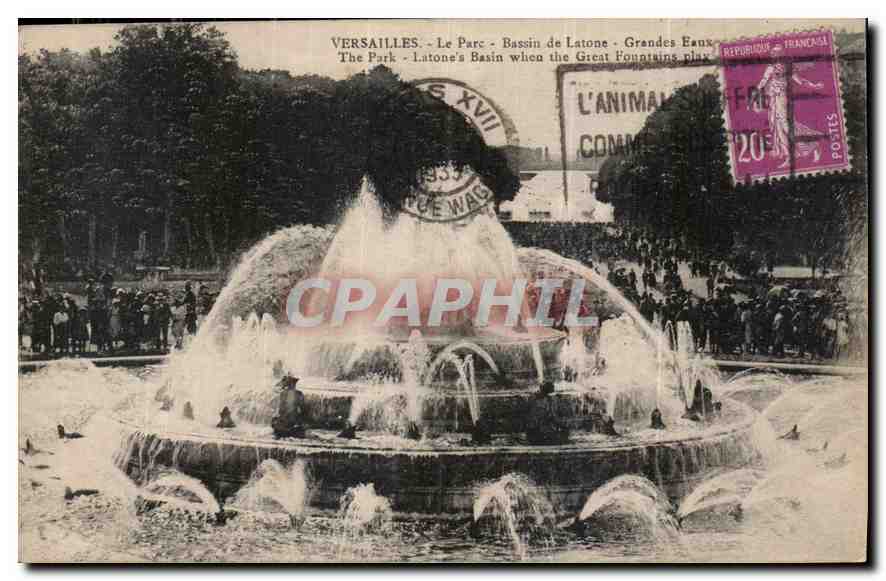 CPA Versailles le Parc de Latone grandes Eaux 
