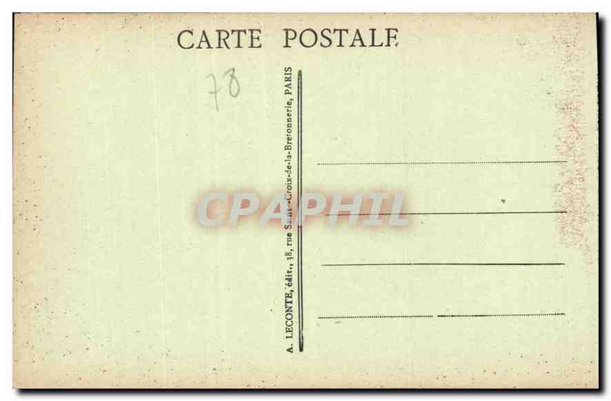 CPA Versailles Parc du Petit Trianon Le Temple de l'Amour  — Rückseite