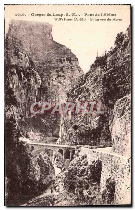 CPA Gorges du Loup A M pont de l'Abime 