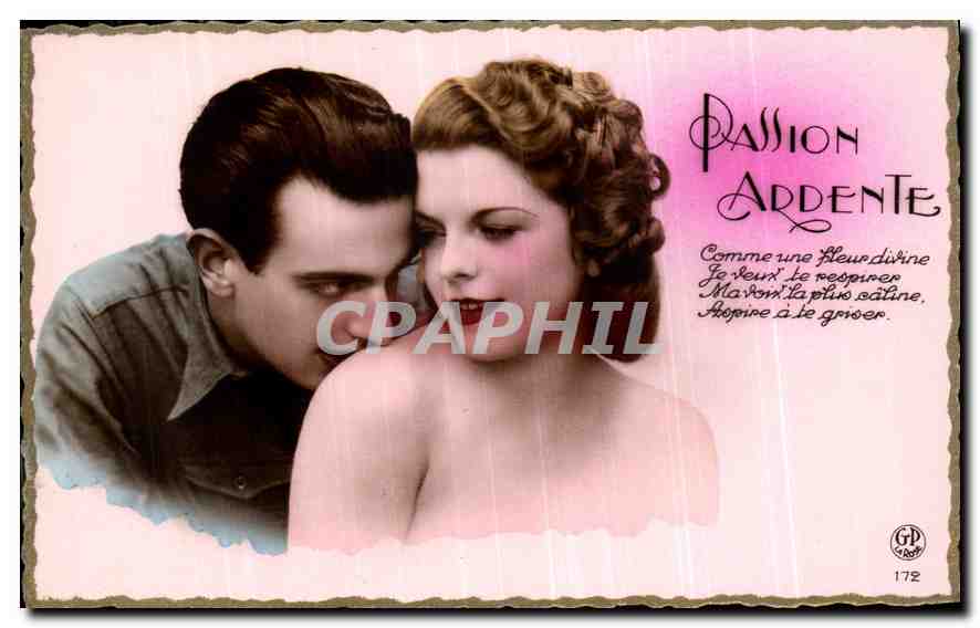 CPA Passion Ardente Femme