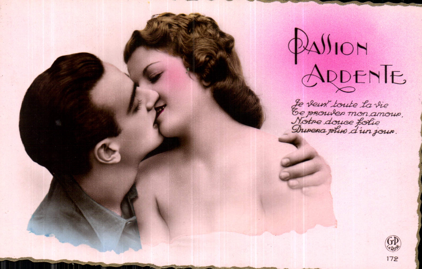CPA Passion Ardente Femme