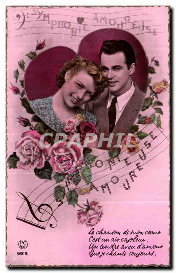 CPA Symphonie amoureuse Femme