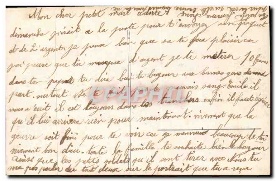 CPA Four vous sous chaque fleur j'ai mis un doux baiser Femme — Rückseite