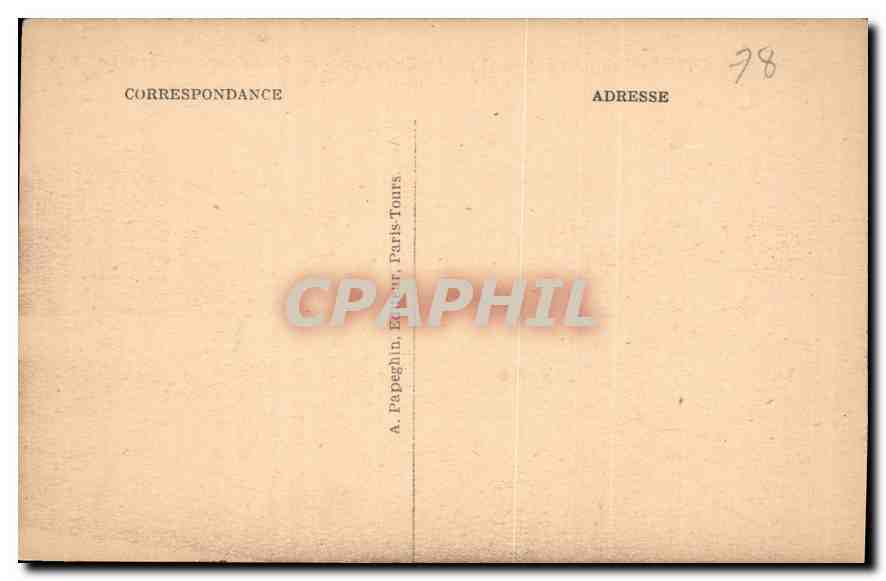 CPA St Germain en Laye S et O le Chateau facade principale  — Verso