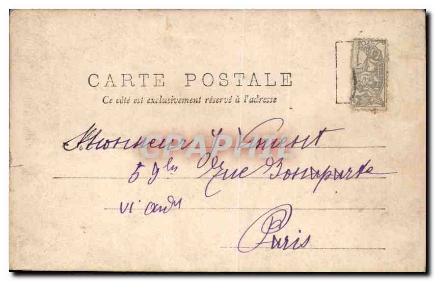 CPA Enfants Grand pere — Rückseite