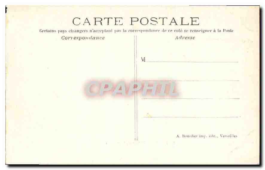 CPA Facade du Palais de Versailles  — Verso
