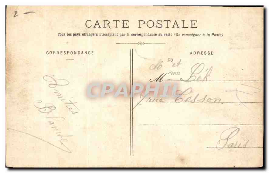 CPA Versailles Musee des Voitures Les Traineaux  — Rückseite