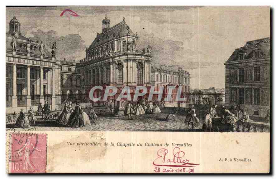 CPA Vue particuliere de la Chapelle du Chateau de Versailles 