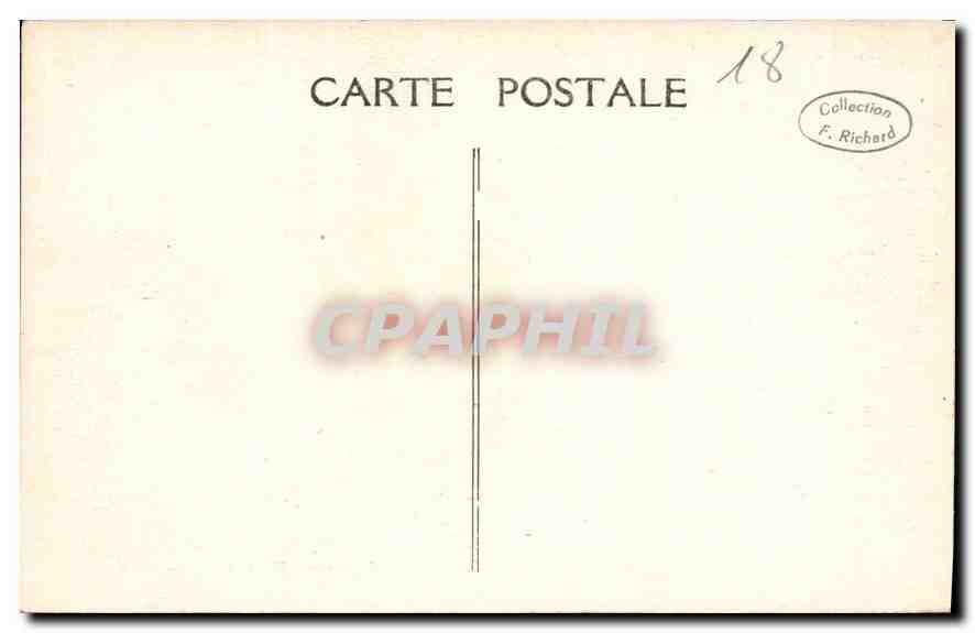 CPA Bourges Cathedrale Portail central Le Jugement Dernier Les Elus  — Rückseite