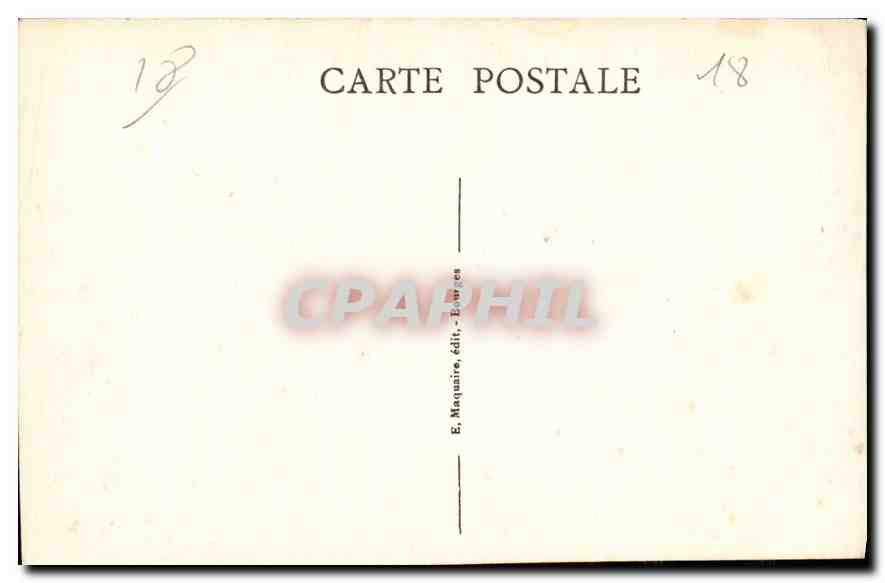 CPA Bourges Jardin des Pres Fichaux vue prise de la Terrasse  — Rückseite