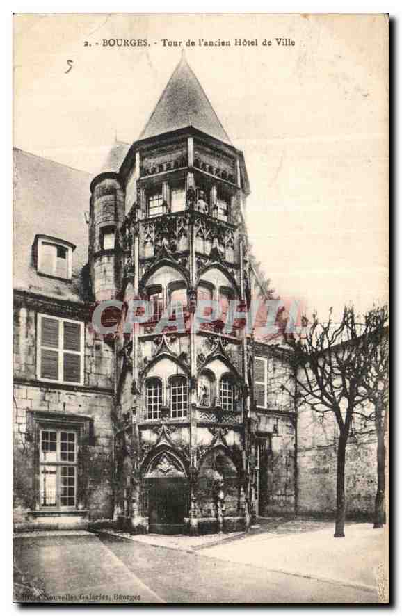 CPA Bourges tour de l'ancien Hotel de Ville 