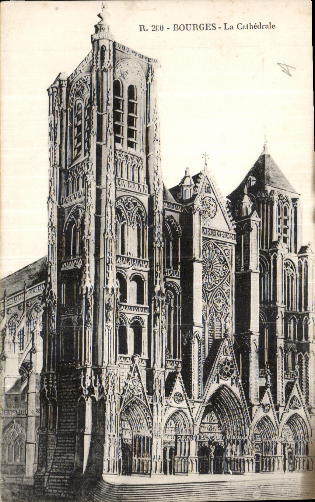 CPA Bourges la Cathedrale 