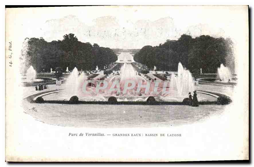 CPA Palais de Versailles grandes eaux bassin de latone 