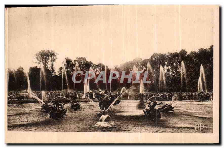 Versailles - Le Bassin du Dragon - un jour de Grandes Eaux — E. Pâpeghin, Paris