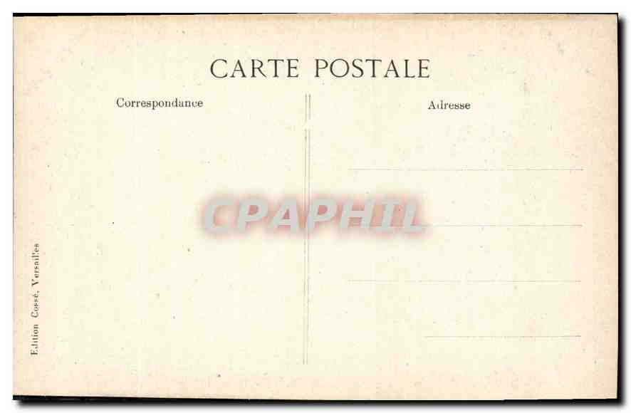 CPA Versailles Perspective du tapis vert et du grand canal Bassin de Latone  — Rückseite