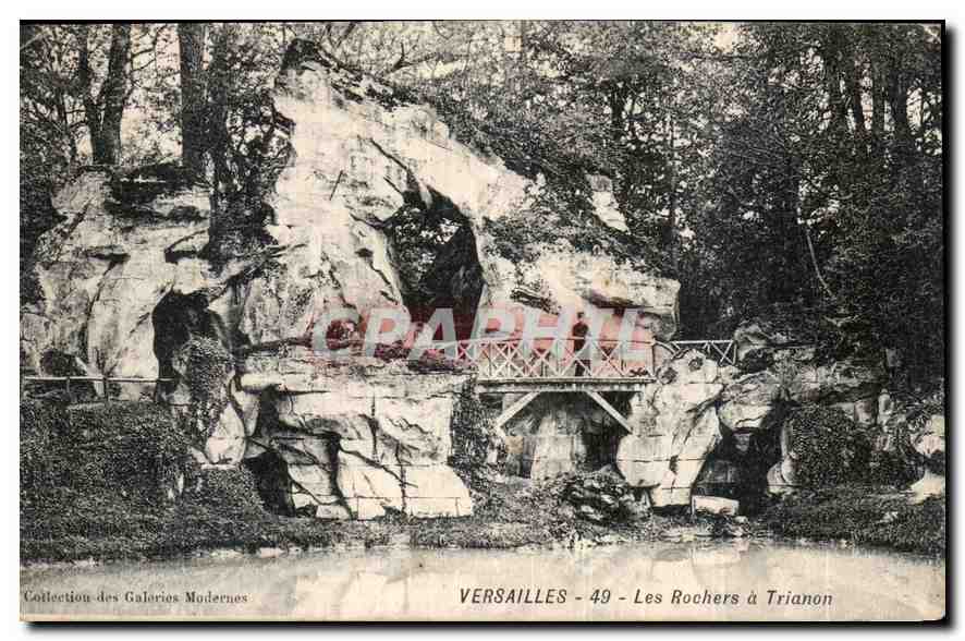 CPA Versailles les Rochers a Trianon 