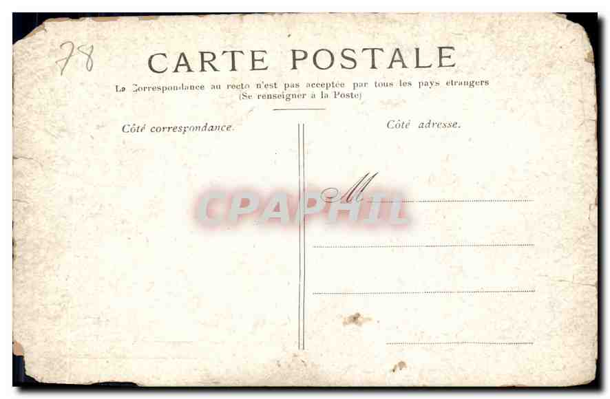 CPA Versailles Petit Trianon la Laiterie  — Verso