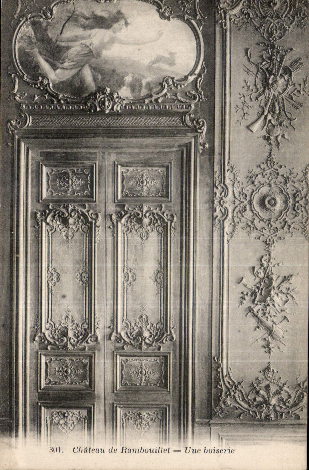 Château de Rambouillet — Une boiserie — Librairie Nouvelle, Rambouillet