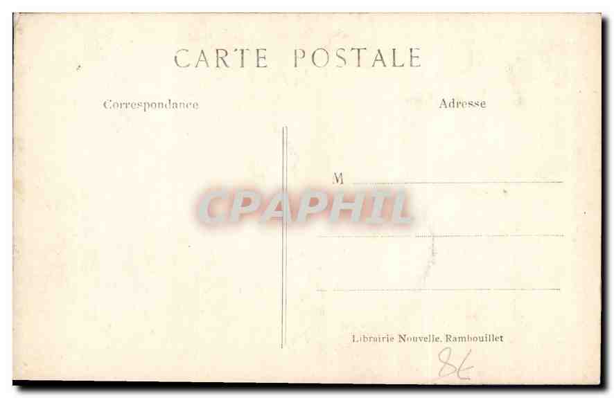 Château de Rambouillet — Une boiserie — Librairie Nouvelle, Rambouillet — Rückseite