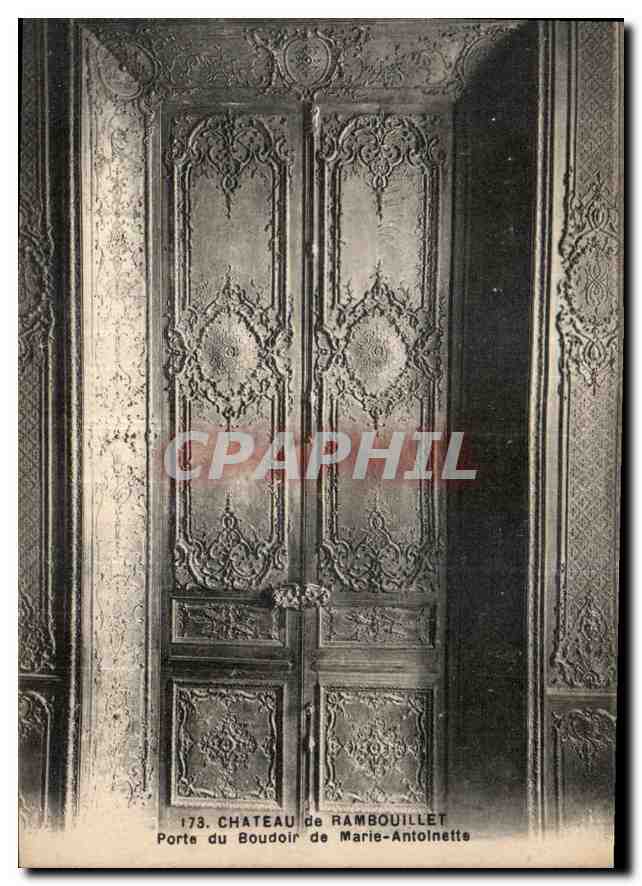 Porte du Boudoir du Château de Rambouillet — Marie-Antoinette — Lagranges, édit. Rambouillet