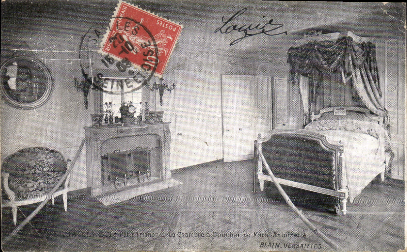 CPA Versailles Le Petit Trianon La Chambre a coucher de Marie antoinette 