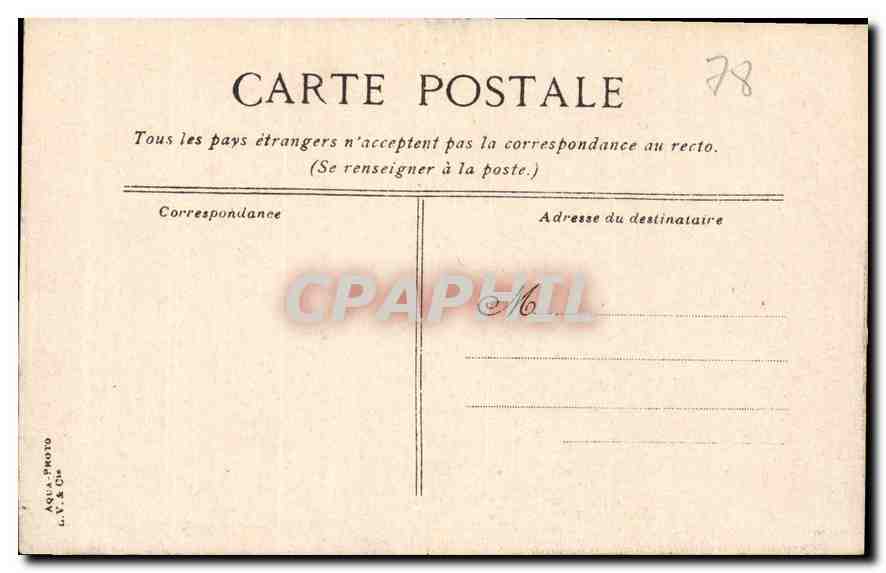 CPA Palais de Versailles Grille d'Honneur  — Rückseite