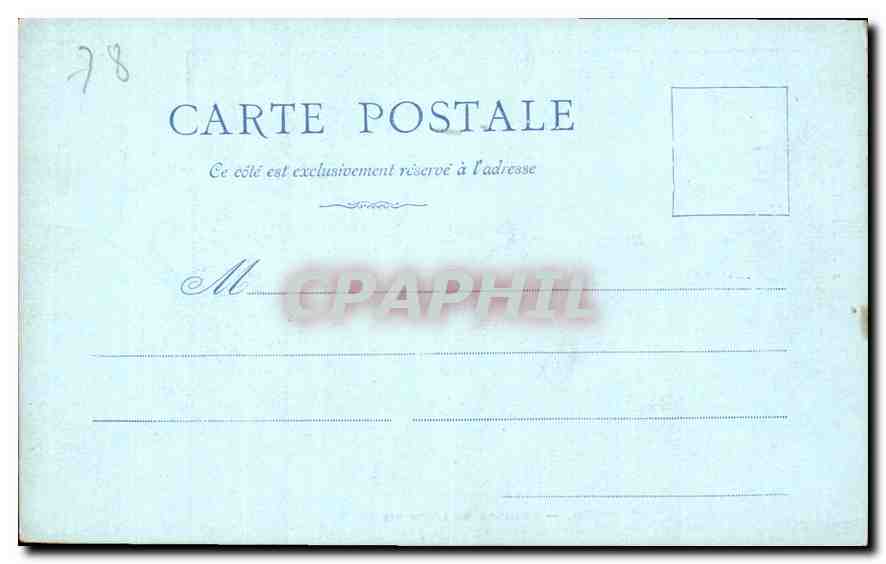 CPA Versailles Chambre de Louis XIV  — Verso