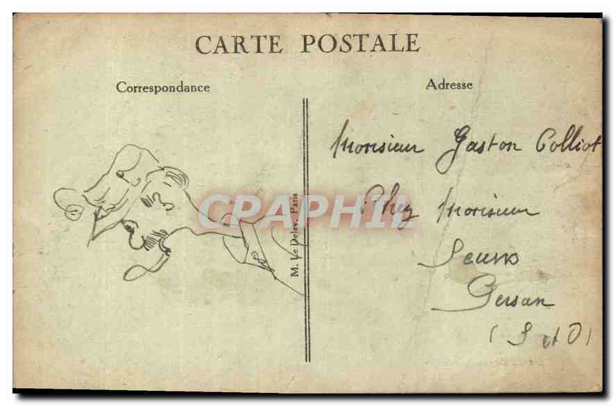 CPA Versailles Le Parc Le Parterre du Nord La Nymphe accrouple  — Verso