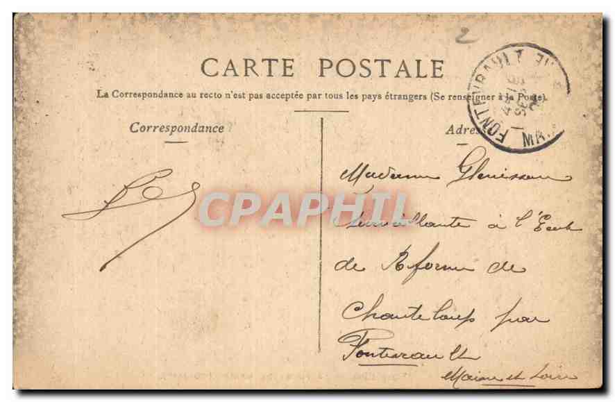 CPA Versailles La Ferme de Marie Antoinette  — Verso