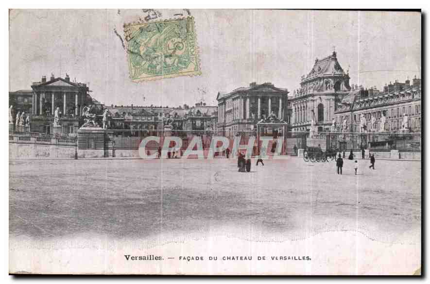 CPA Versailles Facade du Chateau de Versailles 