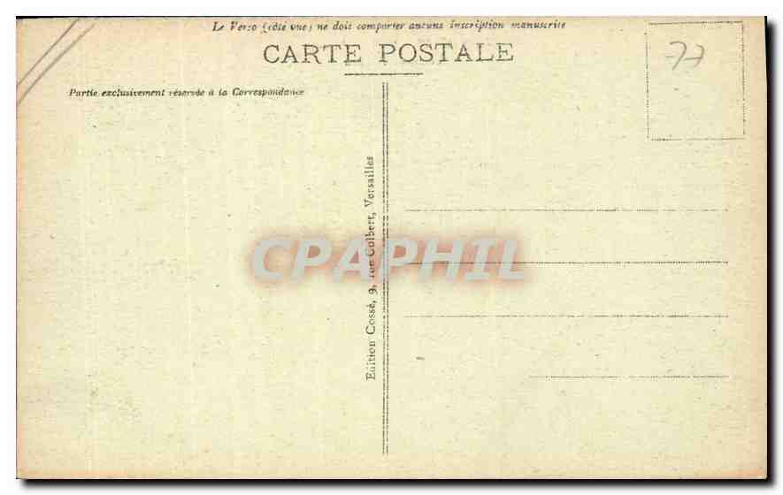 CPA Versailles Le Petit Trianon  — Verso