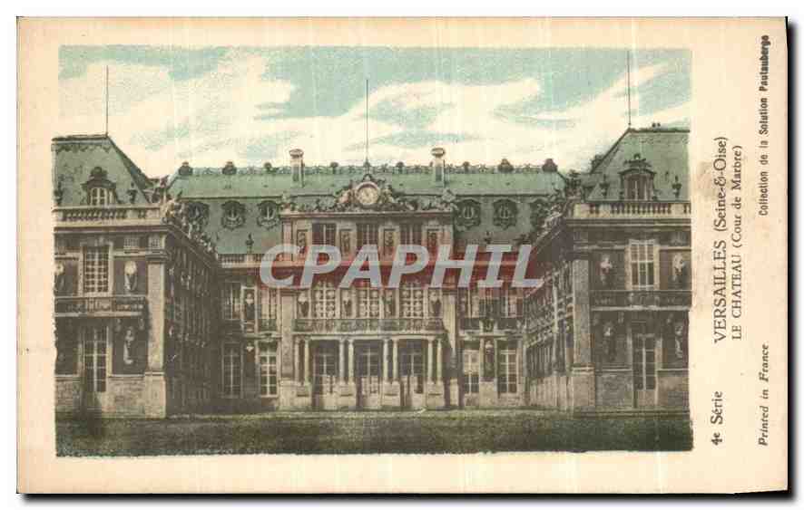 CPA Versailles Seine & Oise Le Chateau Cour de Marbre 