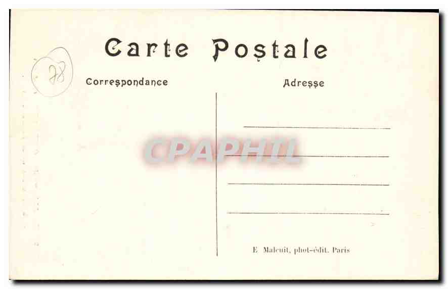 CPA Abbaye de port Royal S et O substruction de la Solitude  — Back