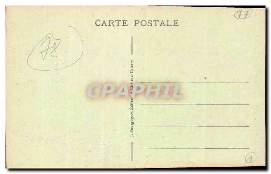 CPA Provins S et M remparte de l'Ouest tour aux Pourceaux  — Rückseite