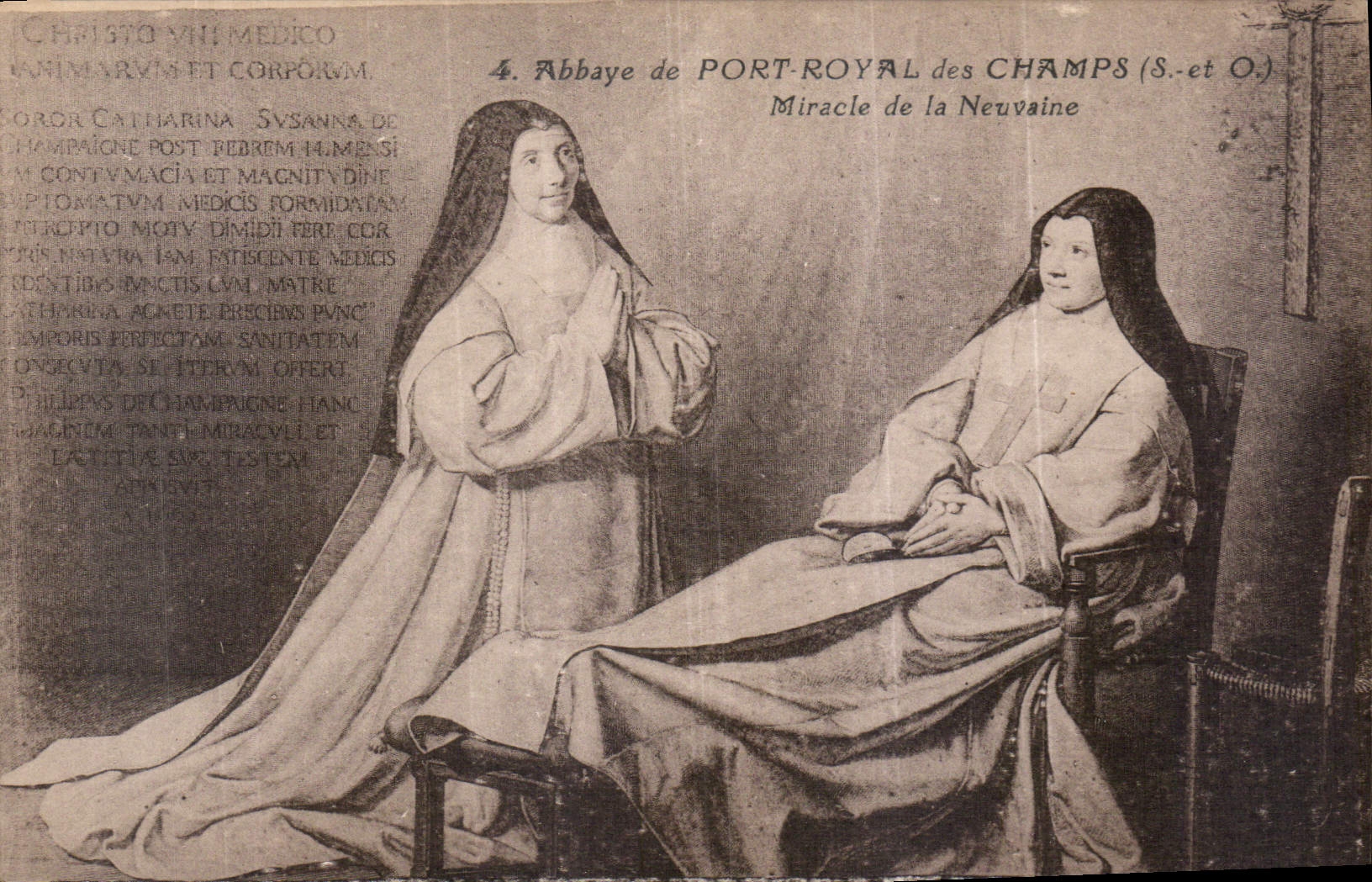 CPA Abbaye de Port Royal des Champs S et O miracle de la Neuvaine 