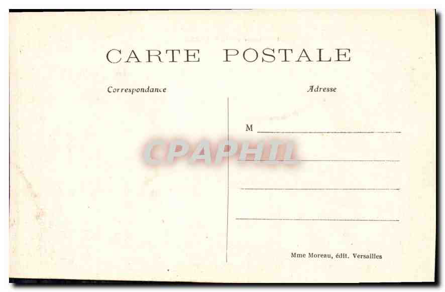 CPA Panorama de Versailles  — Verso